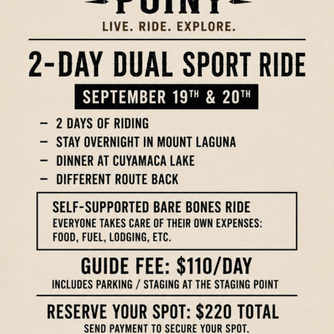 2 day dual sport ride san diego